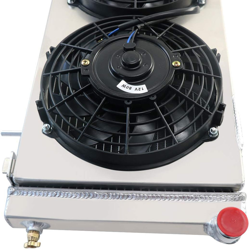 3 Row Core Aluminum Radiator with Fan Shroud and Relay C212