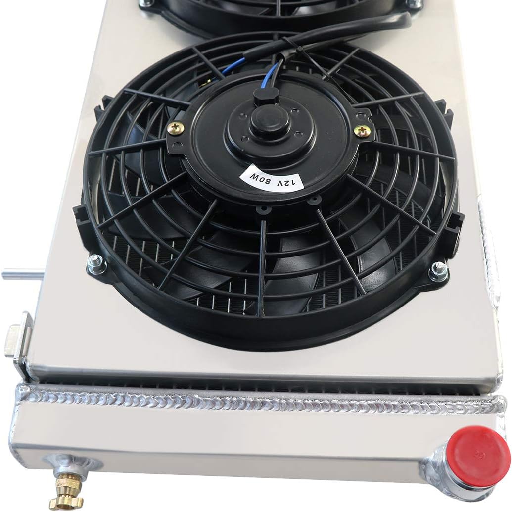 3 Row Core Aluminum Radiator with Fan Shroud and Relay C212