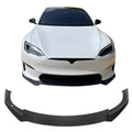 Gloss Black Front Bumper Lip for Tesla Model S Sedan O2126