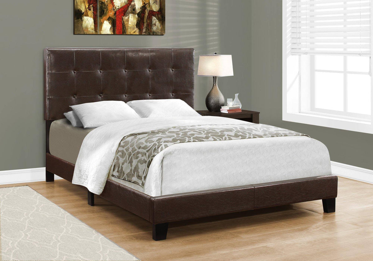 Full Size Grey Linen Bed L829771