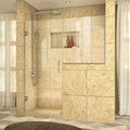 Brushed Nickel Hinged Shower Door N169