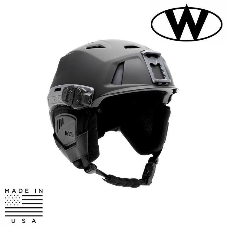 White Gray Ski Search and Rescue Helmet Q892