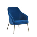 Blue Frosted Velvet Accent Chair C786