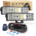 2PCS 6.5 Inch 60W LED Light Bar/Pods with Wiring Harness Kit D6997