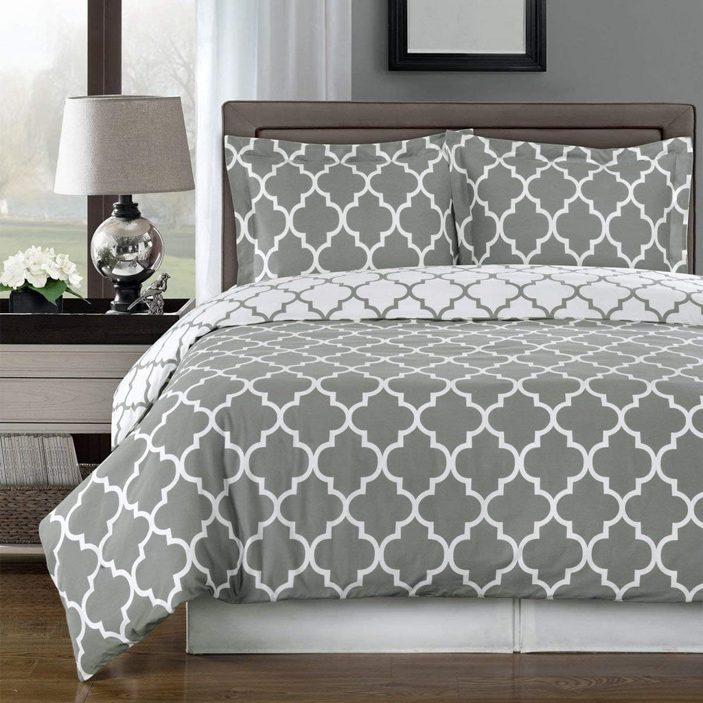 3-Piece Full / Queen Cotton Comforter Cover Set F542459