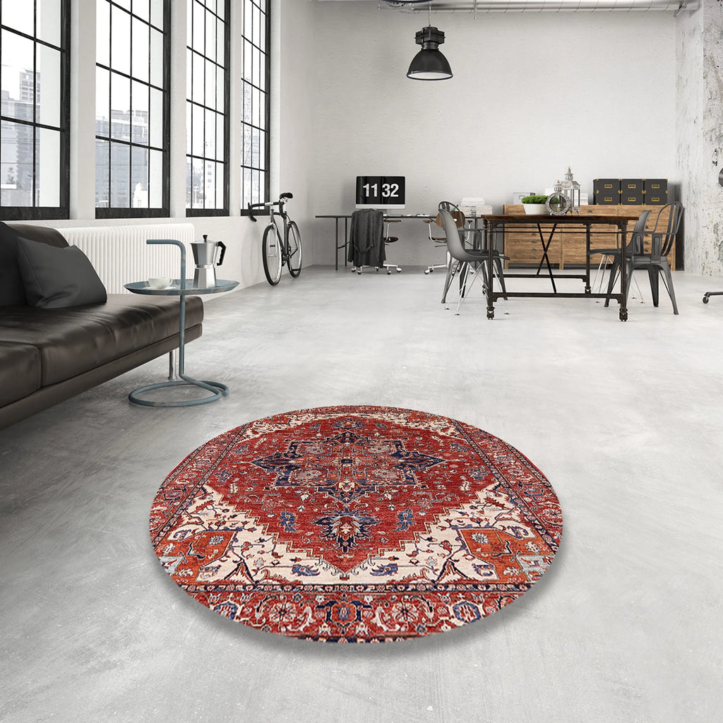 Red Persian Rectangle Area Rugs, 2' x 4' R9217