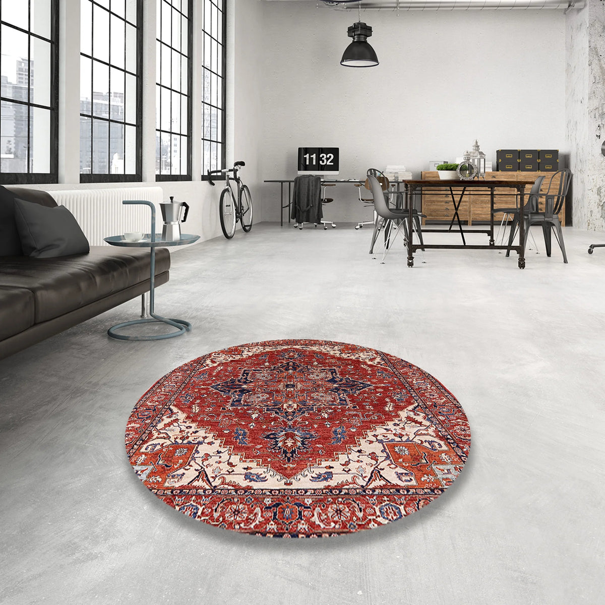 Red Persian Rectangle Area Rugs, 2' x 4' R9217