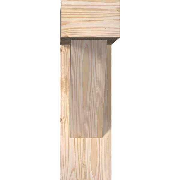 Traditional Block Smooth Bracket with Offset Brace, Douglas Fir I859725