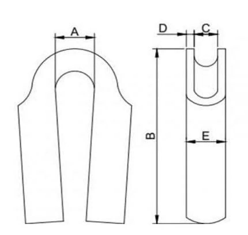 316 Stainless Steel Wire Rope Tube Thimble 10-Pack C381
