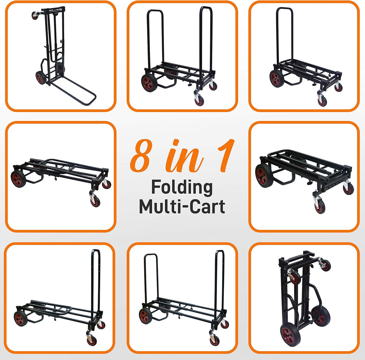 Compact 8-in-1 Folding Multi-Cart, Hand Truck/Dolly/Platform Cart C432