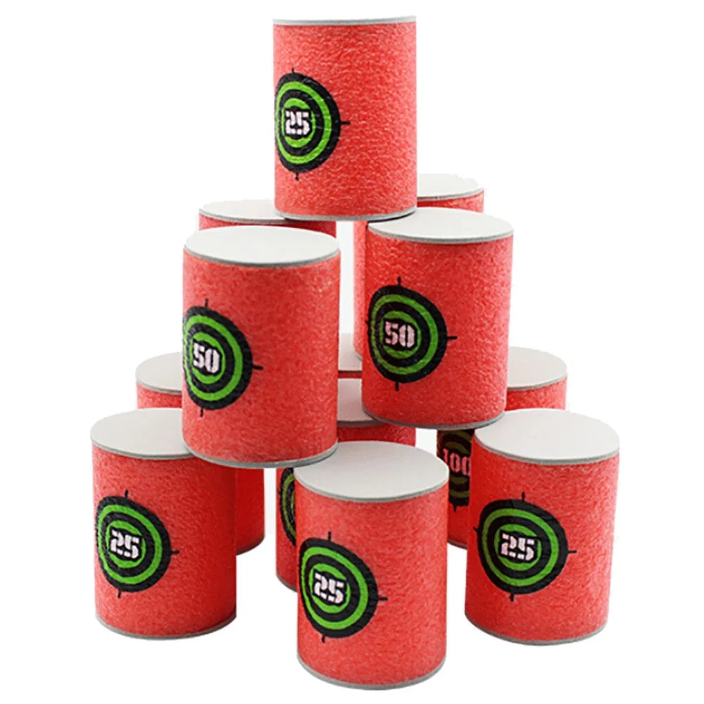 18x EVA Soft Bullet Target Dart Toy M43649
