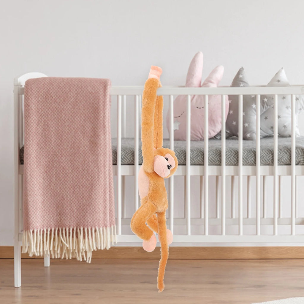 2Pcs Hanging Plush Monkey Doll Stuffed Animal Toy T580