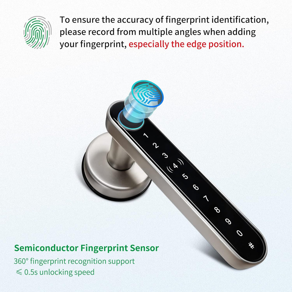 Smart Lock with WiFi App Fingerprint Door Lock J965450