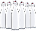 Clear Glass Swing Top Bottles 6 Pack 1 Liter I508