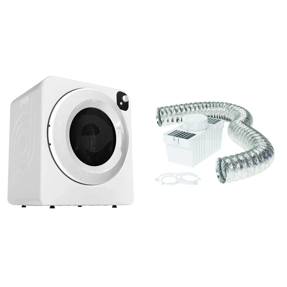 White Portable Electric Cloth Dryer 13.2lbs Capacity I65370