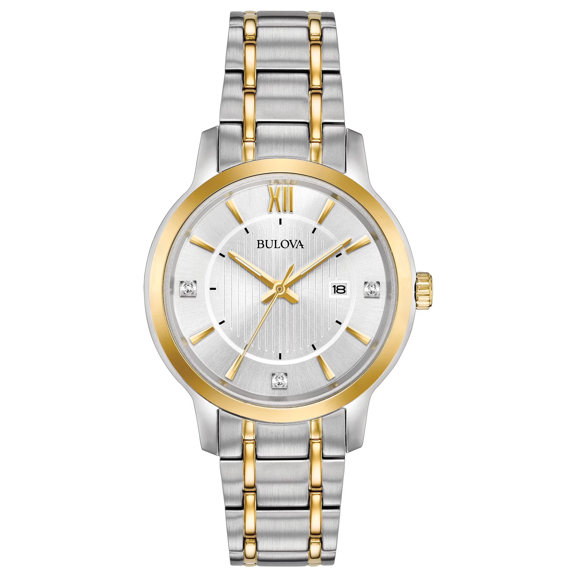 Diamond Two-Tone Stainless Steel Watch V813
