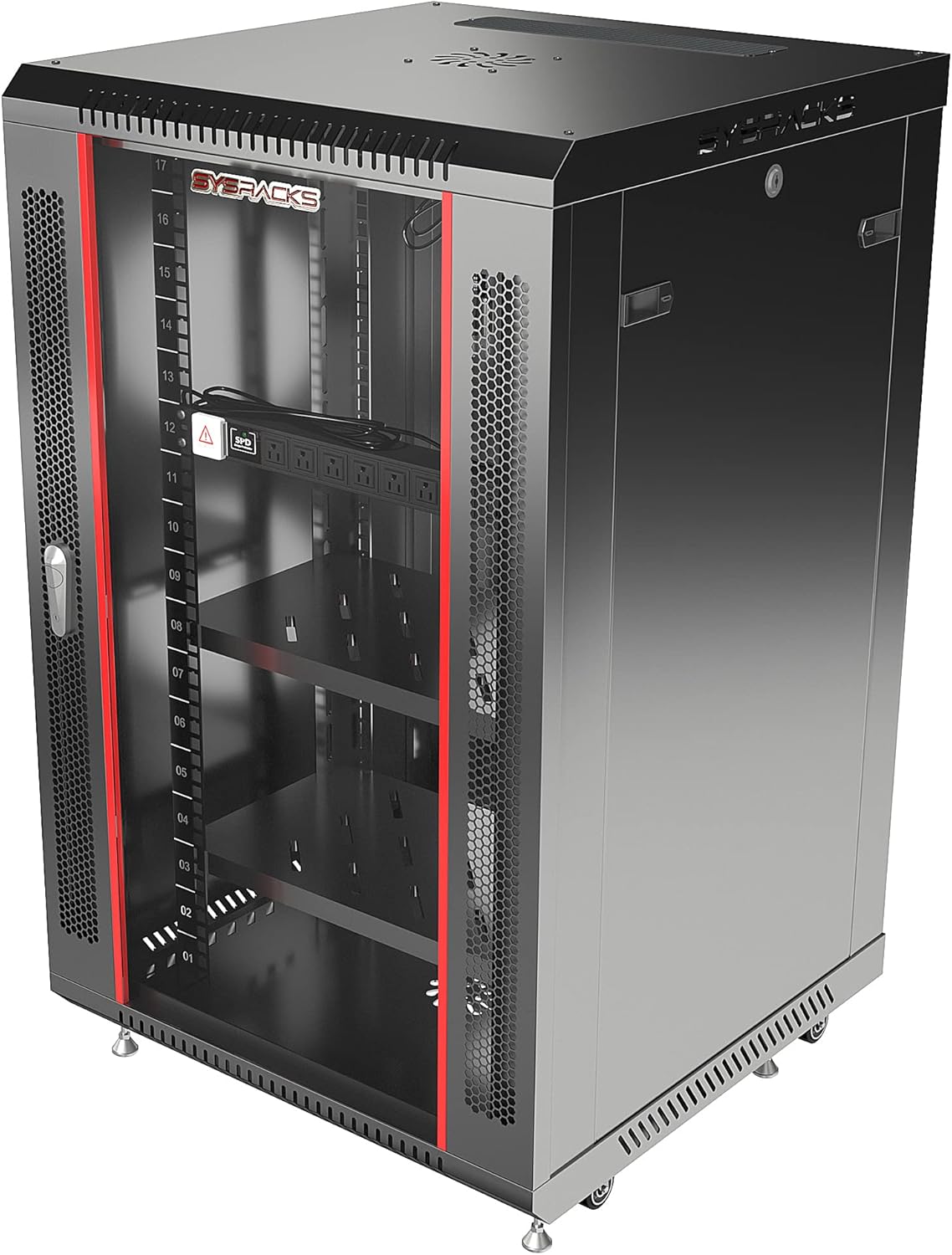 22U Locking Wall Mount Server Rack Cabinet I405