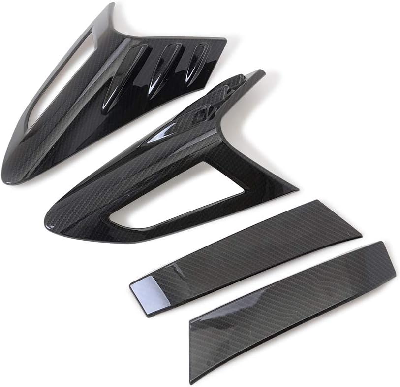Carbon Fiber Style Tail Light Cover Trim 4-pc Pack of 2 O457083