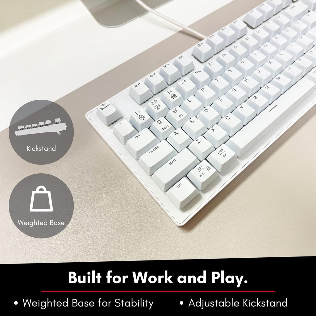 TKL USB Wired Mechanical Keyboard with Brown Switches G798836