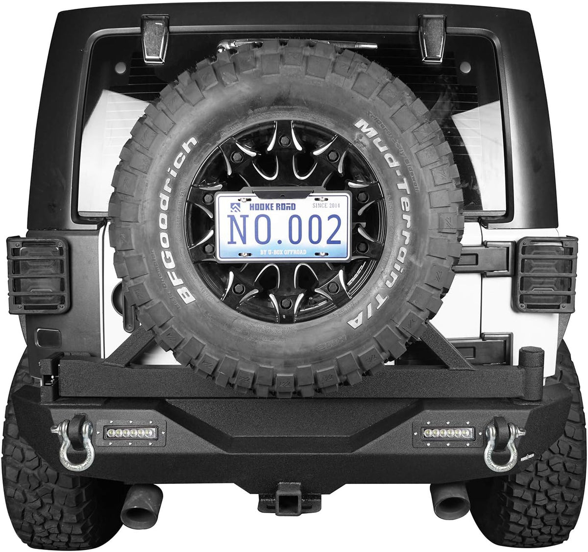 Rear Bumper with Spare Tire Carrier and Front Bumper Combo W772847