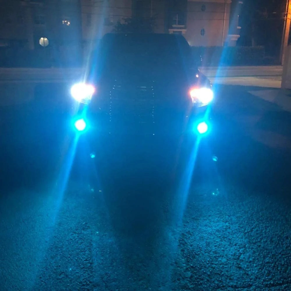 H9 H11 High/Low Beam LED Headlight and H11 Foglight Bulbs 8000K Ice Blue, 6pc Y124260