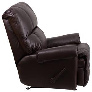 Burgundy Chenille Rocker Recliner M2692