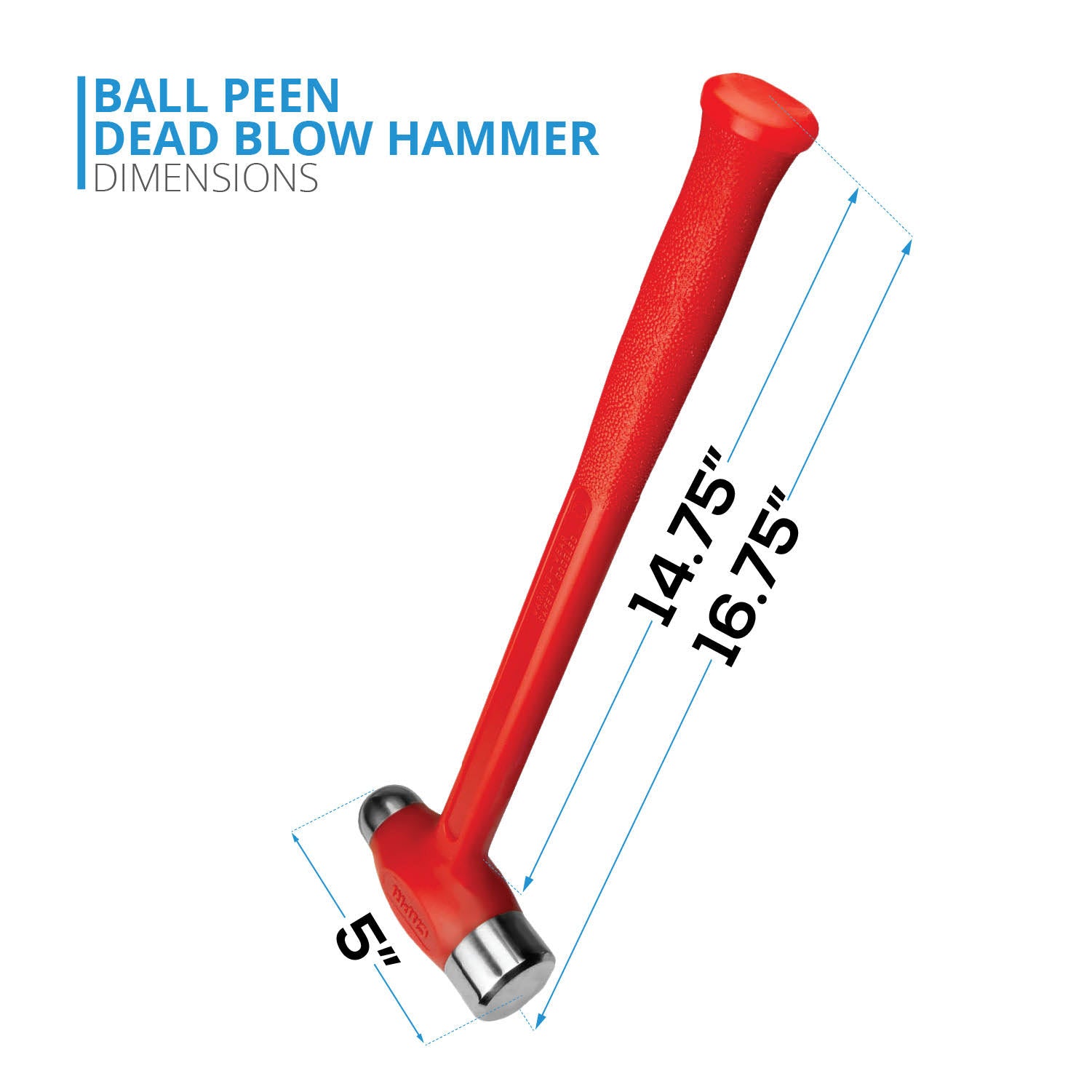 56 oz. Dead Blow Ball Peen Hammer V698648