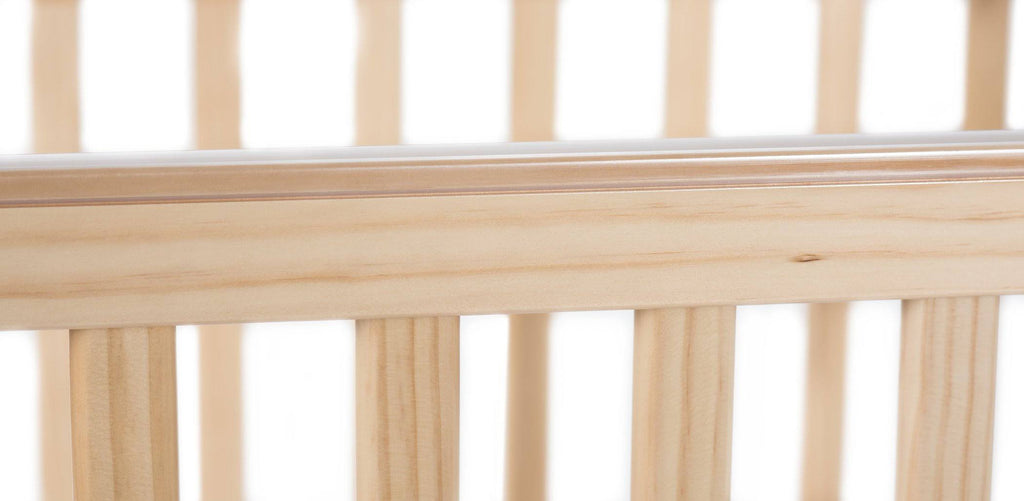 Natural Slatted Compact Fixed-Side Crib F74099