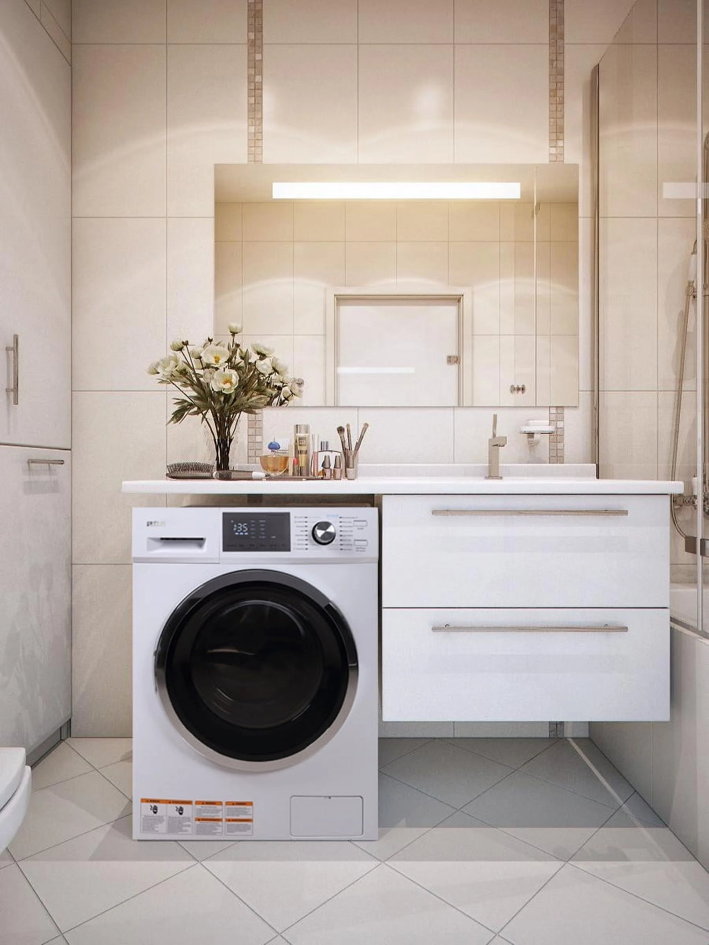 2.7 Cu. ft. Front Loading Electric Washer and Dryer, White A368