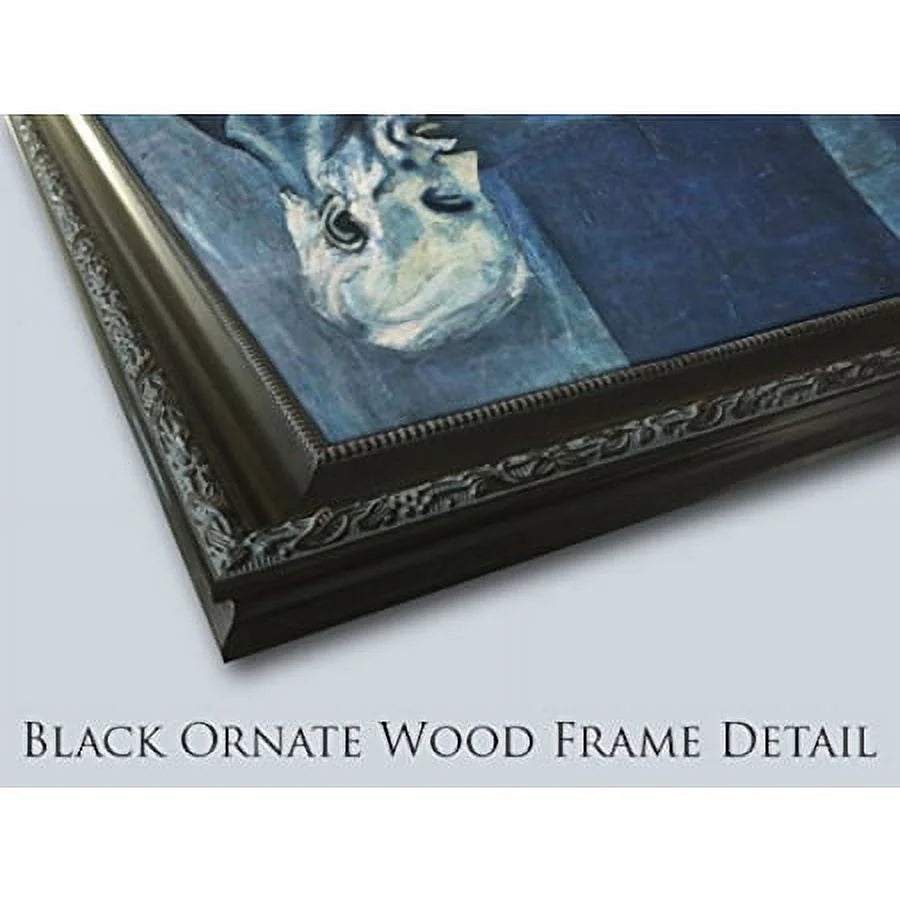 Black Ornate Wood Framed Museum Art Print W468377