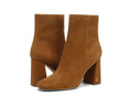 Frontier Brown Leather Block Heel Dress Boots S426325