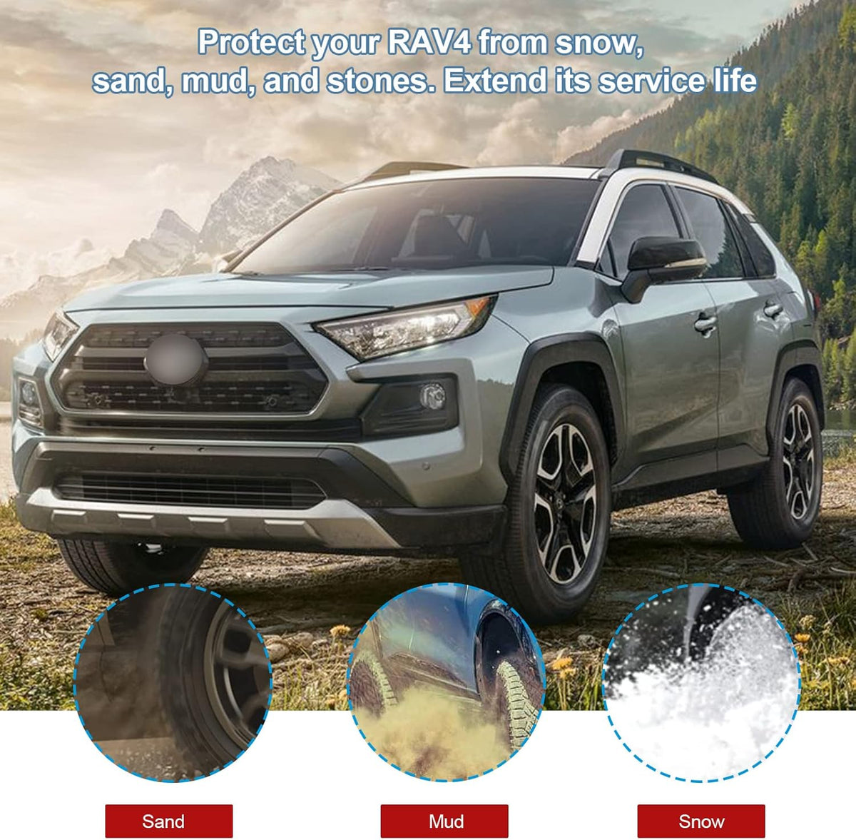 Mud Flaps Set of 4Pcs for RAV4 2019+ S39656
