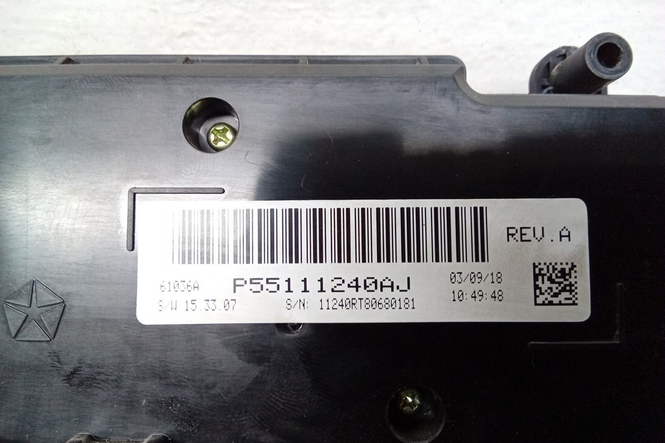 18 Dodge Caravan Climate AC Heater Control E896748
