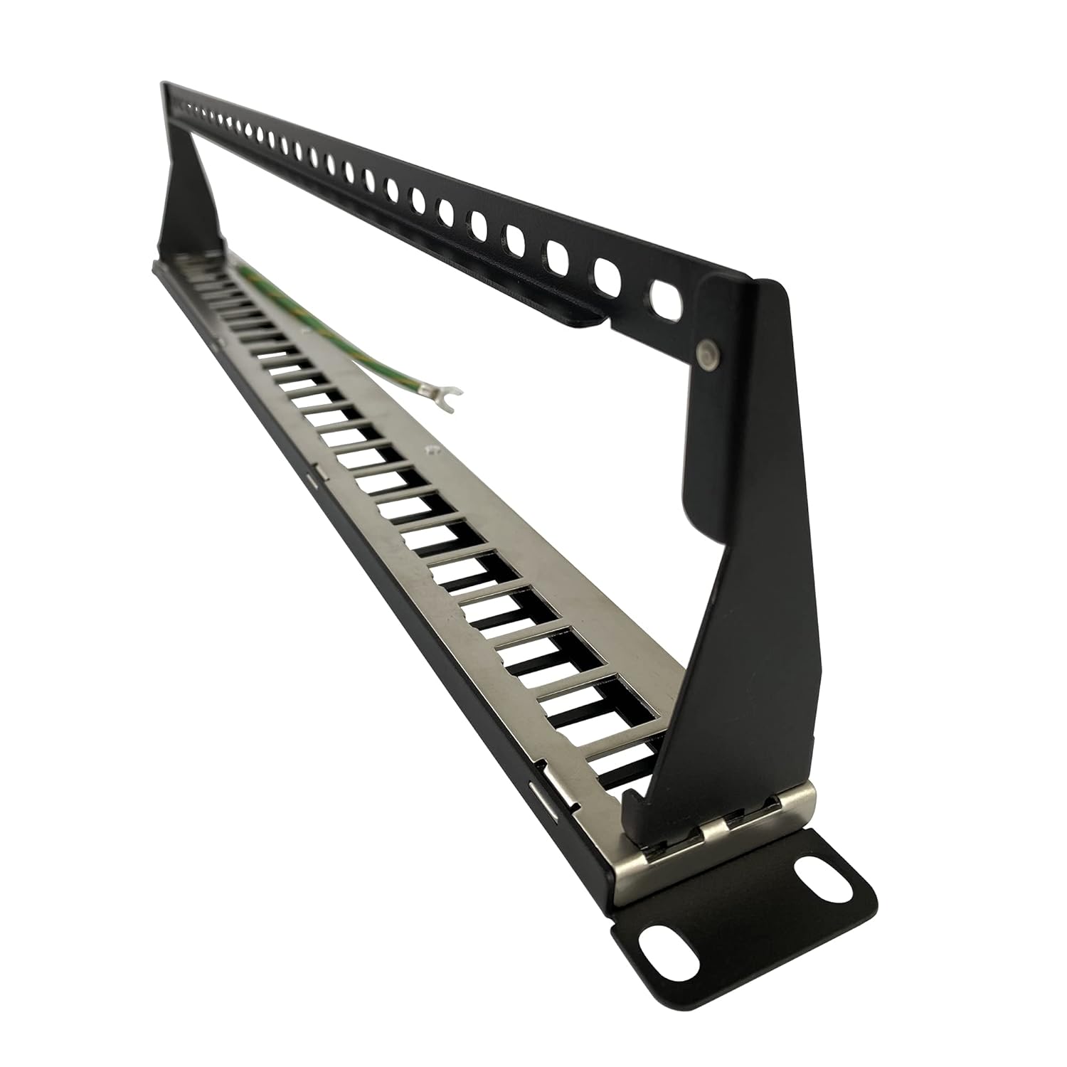 24 Port Blank Keystone 1U Patch Panel, Rack Mount 19 Inch, Pack of 2 F8944