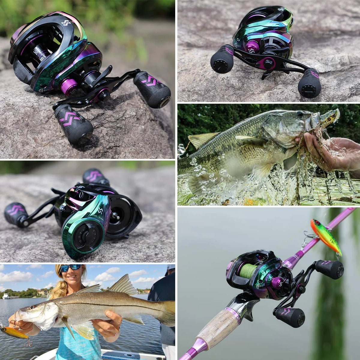 Colorful Bait Casting Reel 9+1BB with Magnetic Braking System L71199