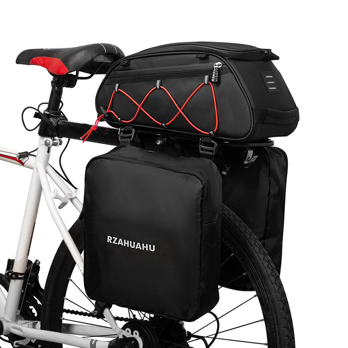 Waterproof Rear Seat Bike Bag with 2 Side Hanging Bags V1026
