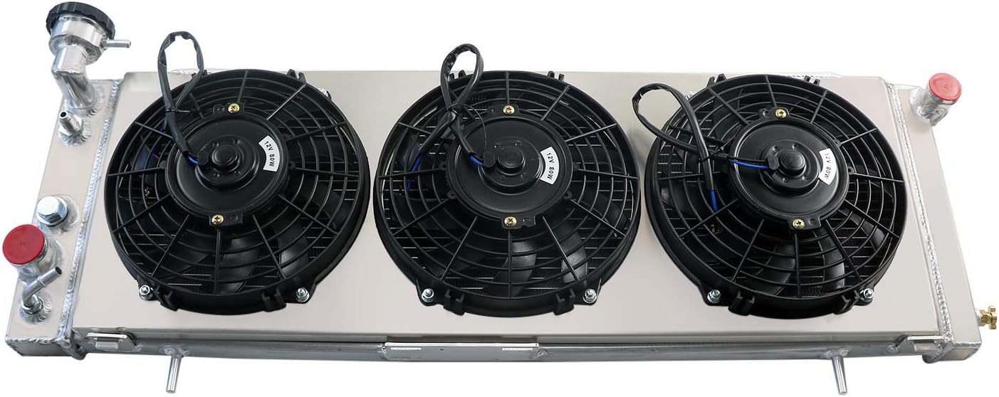 3 Row Core Aluminum Radiator with Fan Shroud and Relay C212
