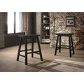 Black Saddle Stool Set of 2 B30044
