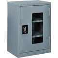 Clear View Wall Storage Cabinet 18x22W x 12x22D x 26x22H Gray Q536