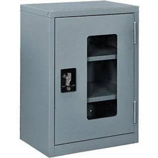 Clear View Wall Storage Cabinet 18x22W x 12x22D x 26x22H Gray Q536