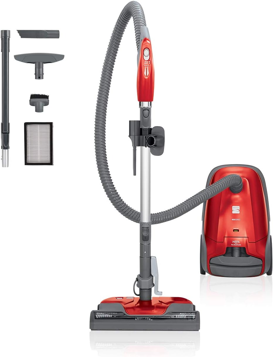 Lightweight Bagged Canister Vacuum Cleaner with Extended Telescoping Wand Z50363