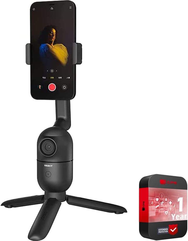 AI-Powered Auto-Tracking Camera Phone Mount Bundle V3657