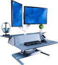 Electric Height Adjustable Desk Riser with Wireless Charging Extended Panel Board A459