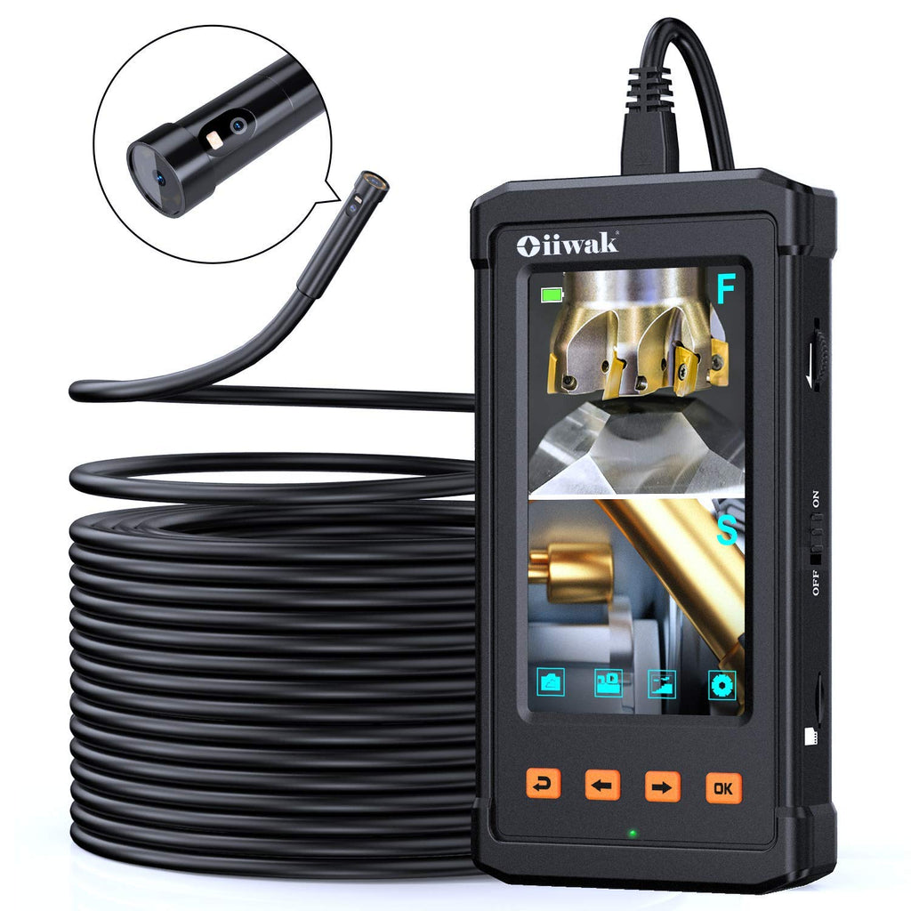 50FT Dual Lens Borescope Camera with 7 Light, IP68 Waterproof O81895